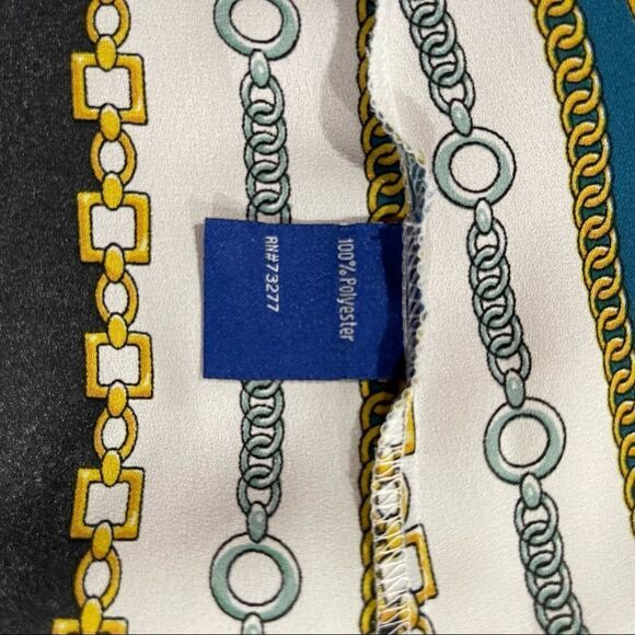 NWT Apt. 9 Chain Print Poly Halter Sleeveless Top - Picture 5 of 6